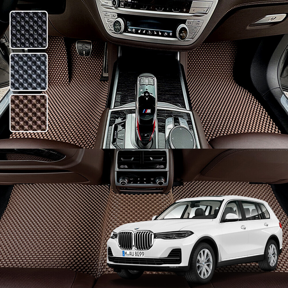BMW X7 G07 시리즈 전용 3D 엠보싱 차세대 고무매트 1열2열 세트 (2019~)