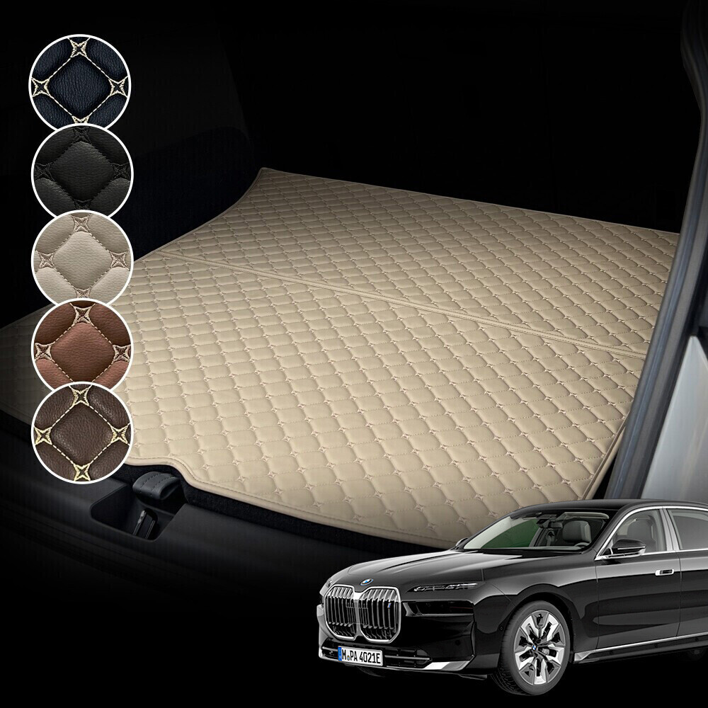 컨셉토 가죽 퀼팅 BMW 7시리즈 G70 전용 트렁크매트 (2022~)