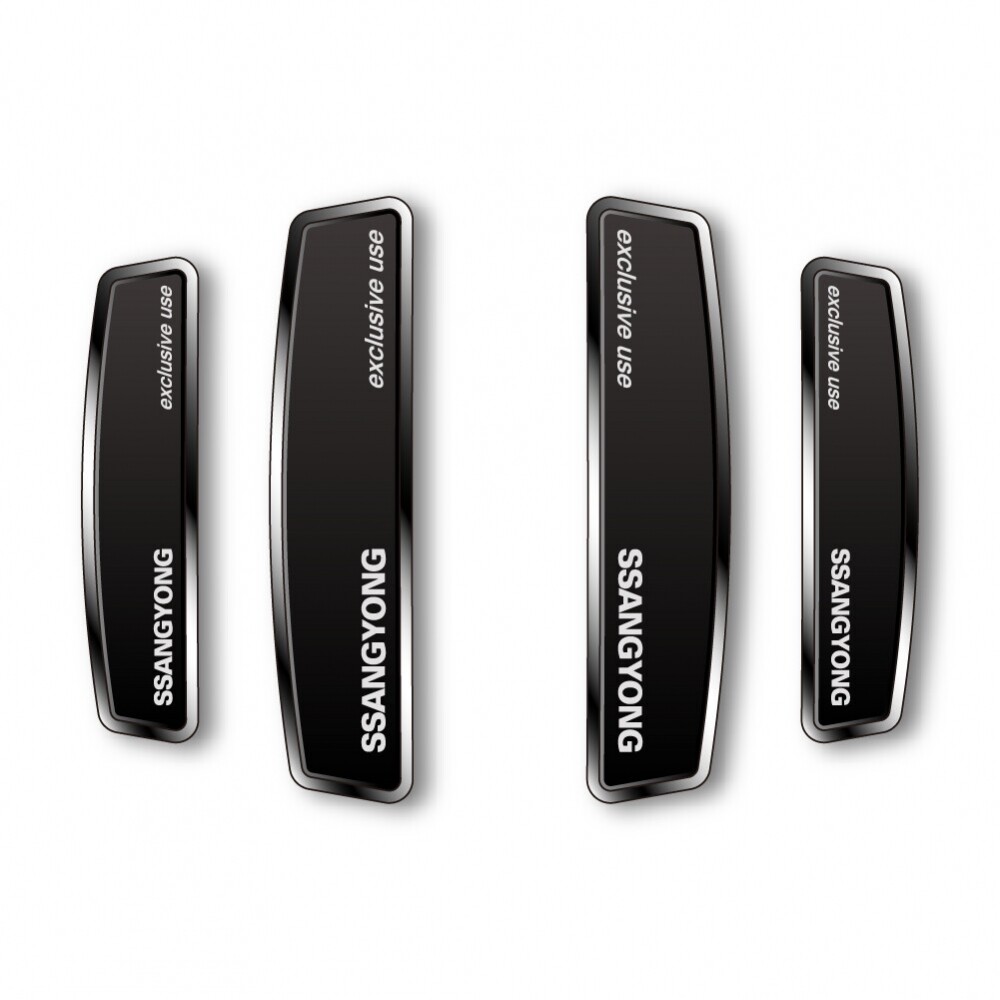 블랙 쉴드 엠블럼 도어가드 쌍용자동차