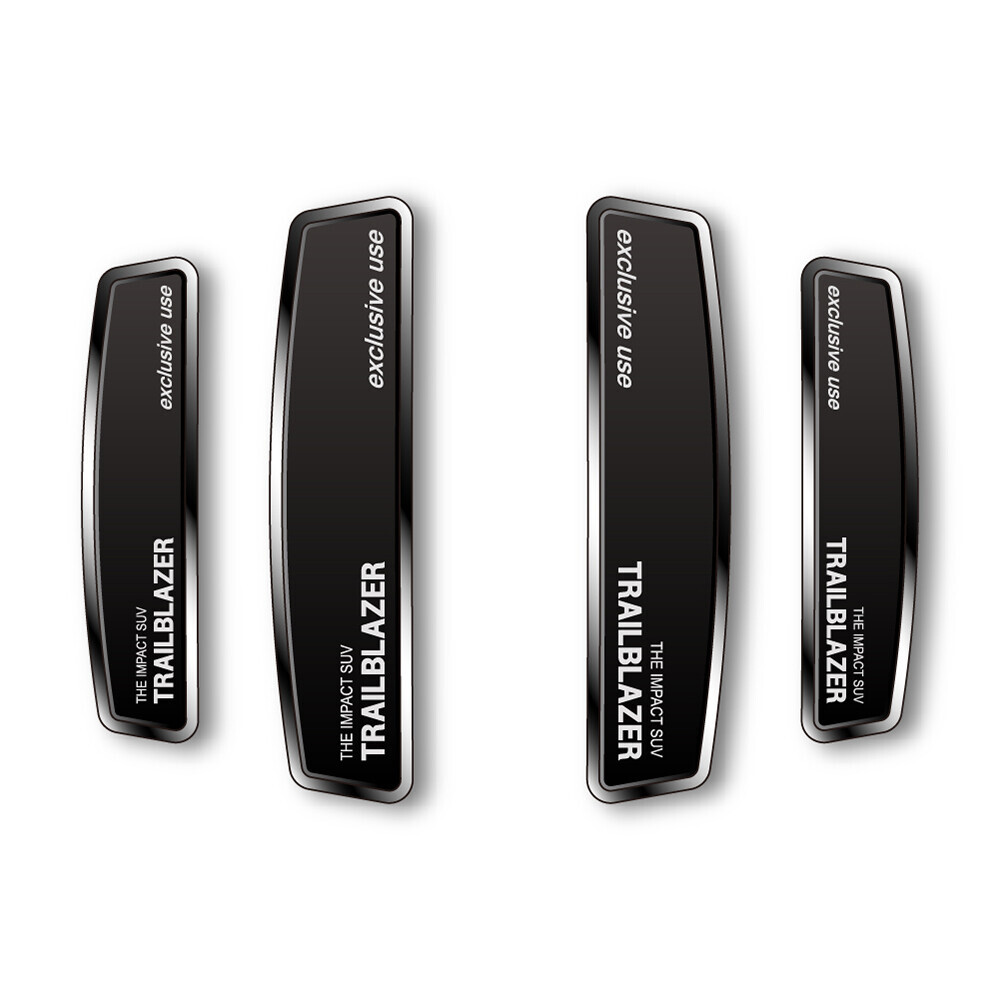 블랙 쉴드 엠블럼 도어가드 트레일블레이저