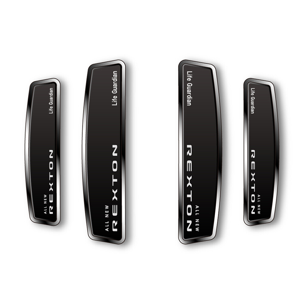 블랙 쉴드 엠블럼 도어가드 올뉴렉스턴