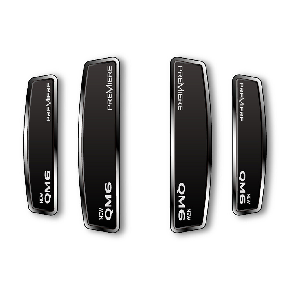 블랙 쉴드 엠블럼 도어가드 뉴QM6