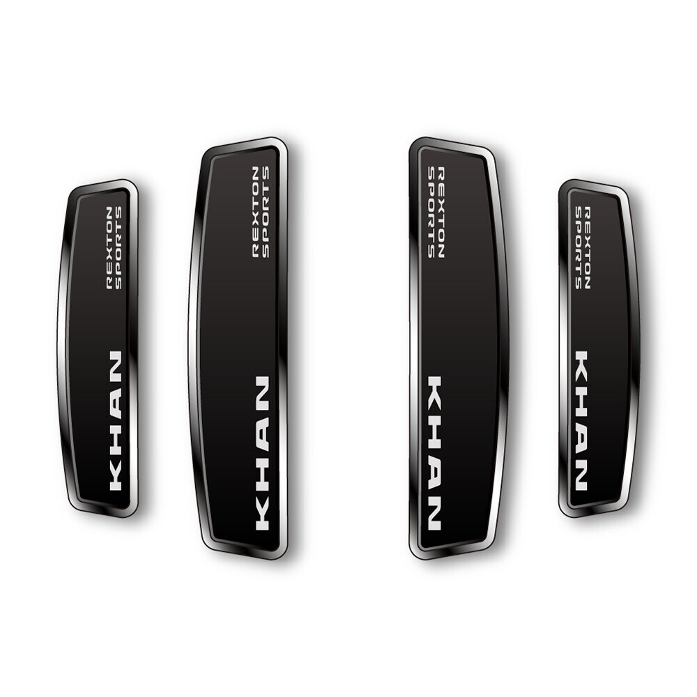 블랙 쉴드 엠블럼 도어가드 더뉴렉스턴스포츠칸