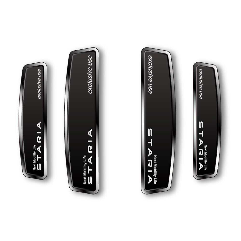 블랙 쉴드 엠블럼 도어가드 스타리아