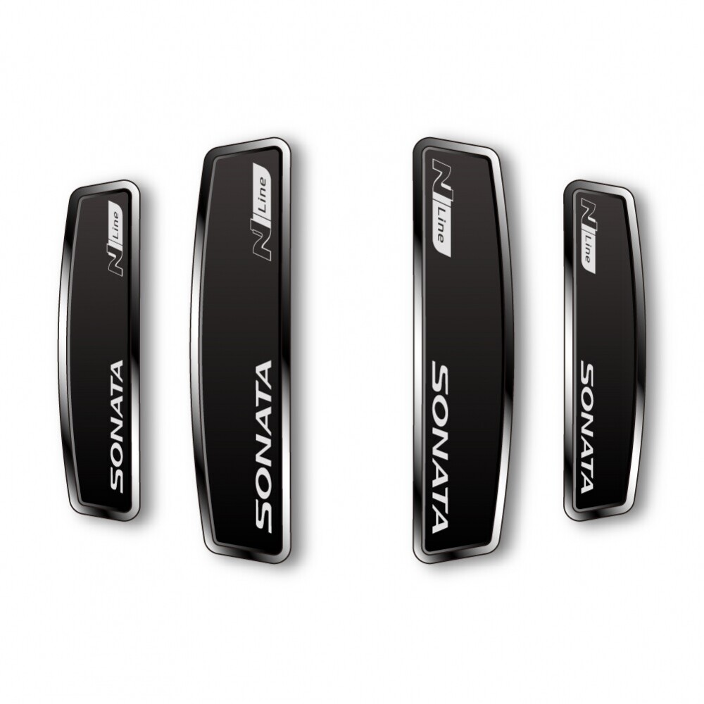 블랙 쉴드 엠블럼 도어가드 쏘나타 N LINE