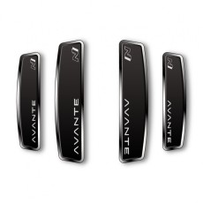 블랙 쉴드 엠블럼 도어가드 아반떼 N