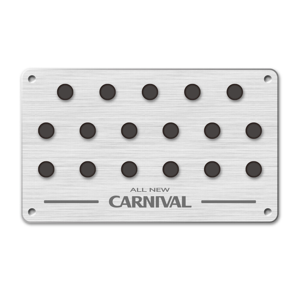 드라이빙 플레이트 올뉴카니발 실버