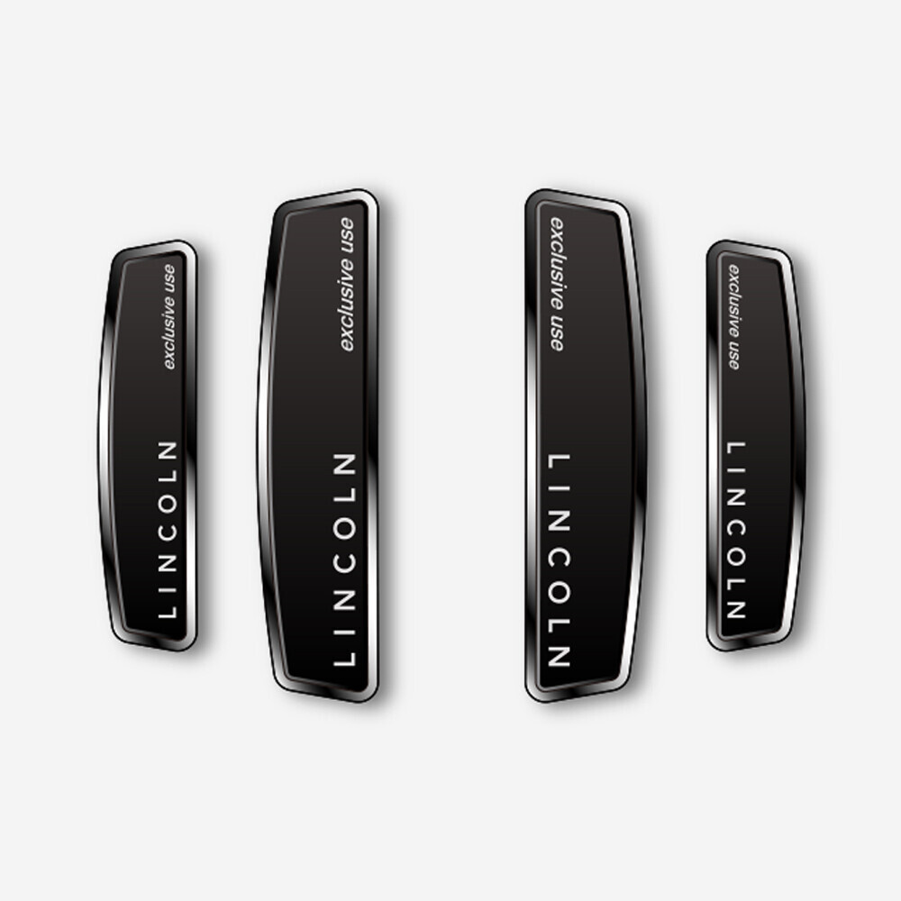 블랙 쉴드 엠블럼 도어가드 링컨