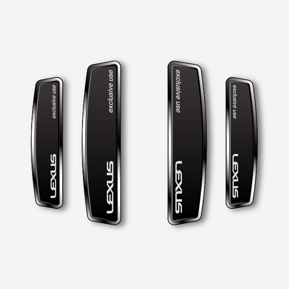 블랙 쉴드 엠블럼 도어가드 렉서스