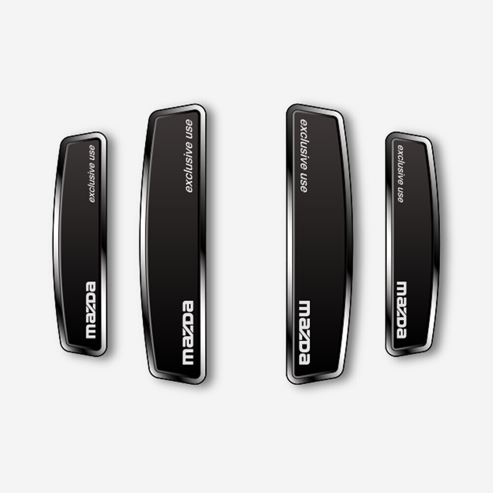 블랙 쉴드 엠블럼 도어가드 마쯔다