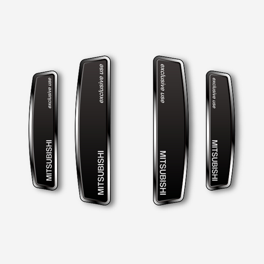 블랙 쉴드 엠블럼 도어가드 미쓰비시
