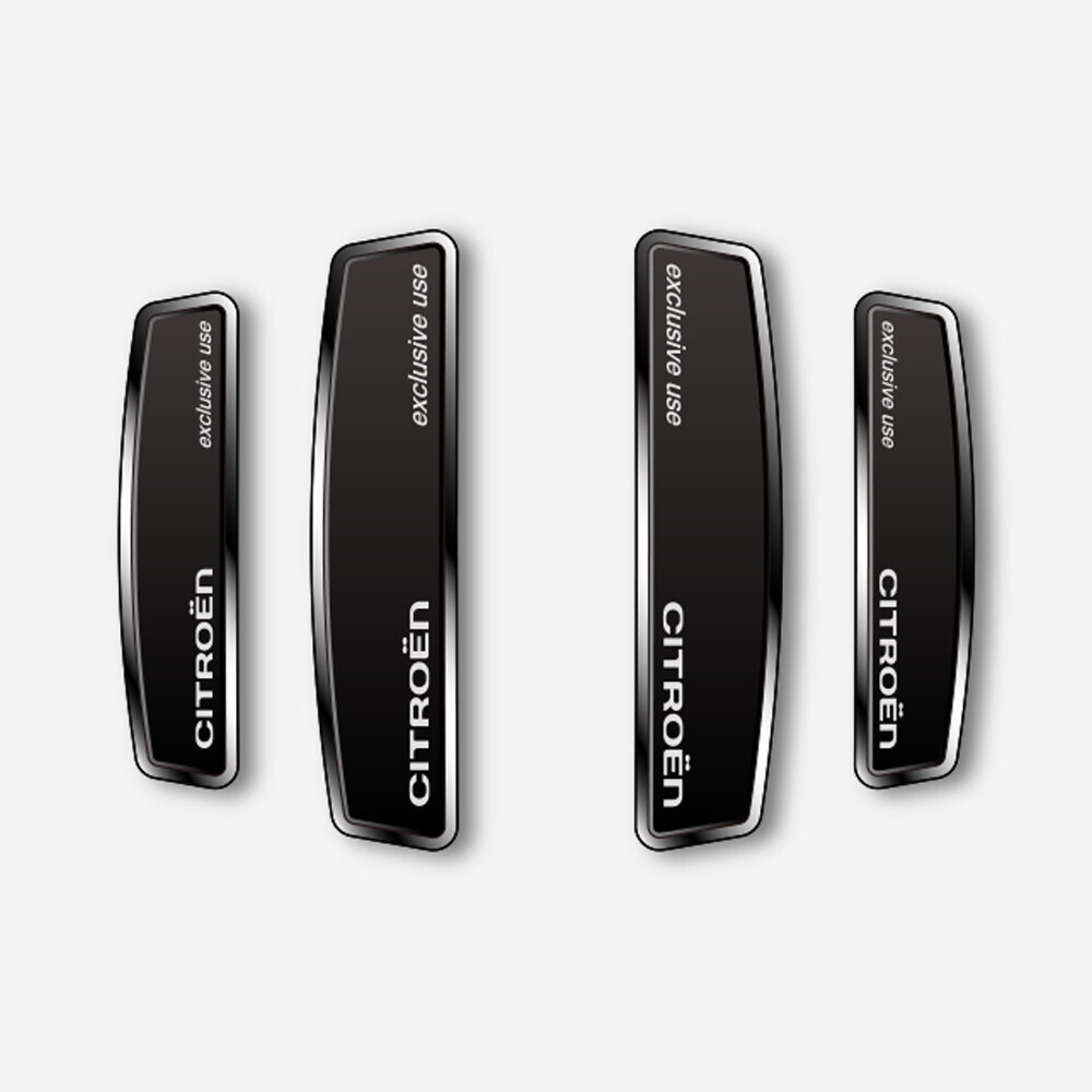 블랙 쉴드 엠블럼 도어가드 시트로엥