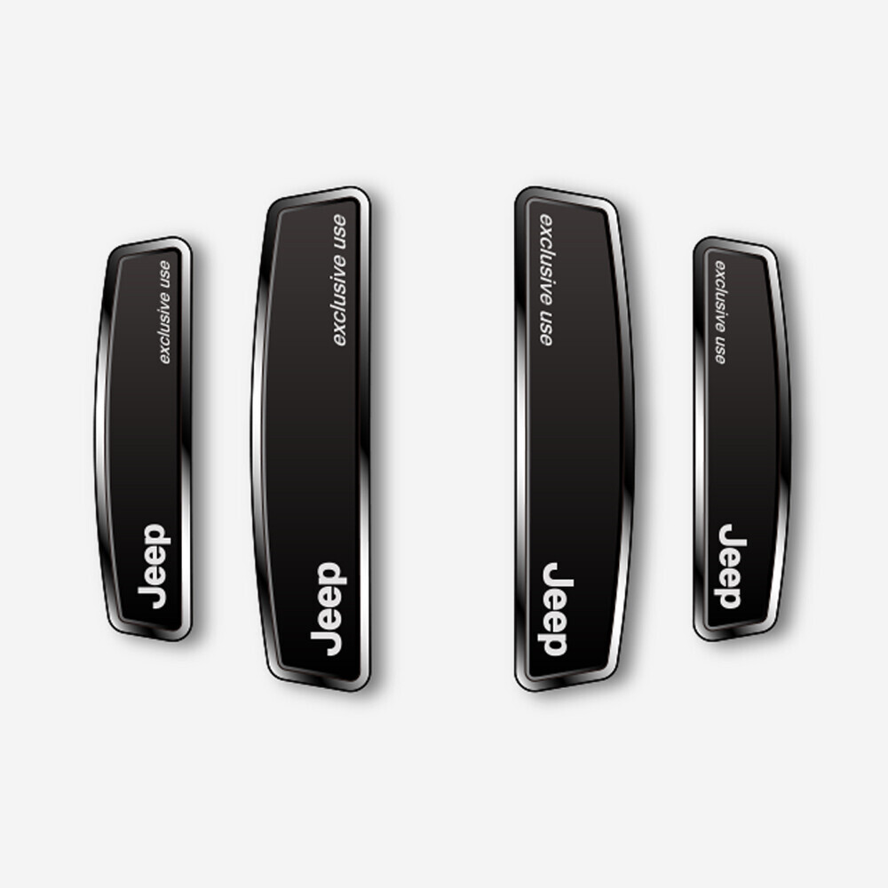 블랙 쉴드 엠블럼 도어가드 지프