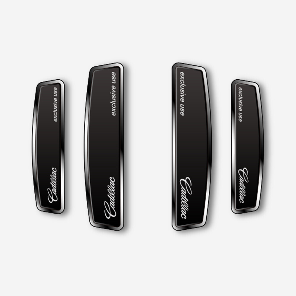 블랙 쉴드 엠블럼 도어가드 캐딜락