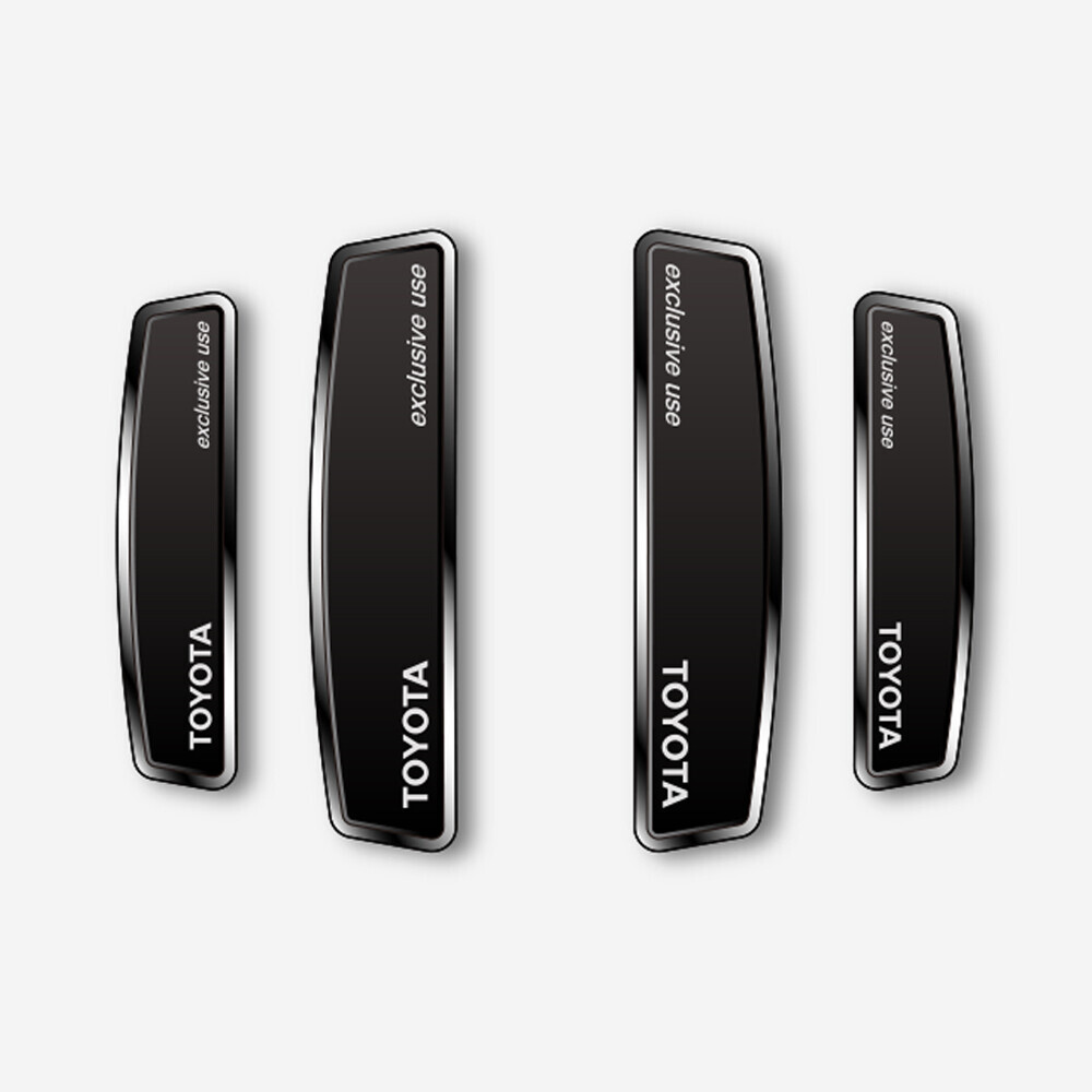 블랙 쉴드 엠블럼 도어가드 토요타