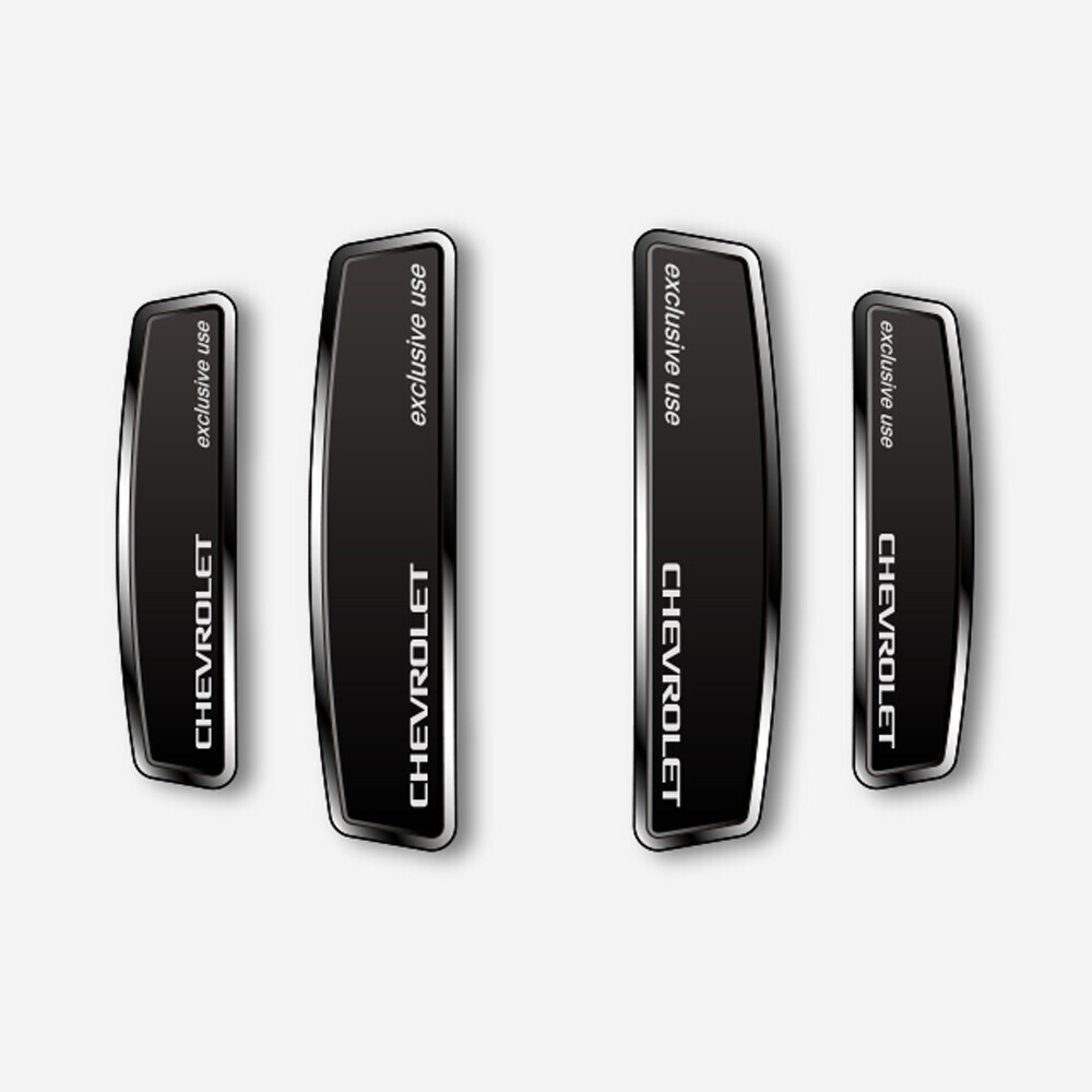 블랙 쉴드 엠블럼 도어가드 쉐보레