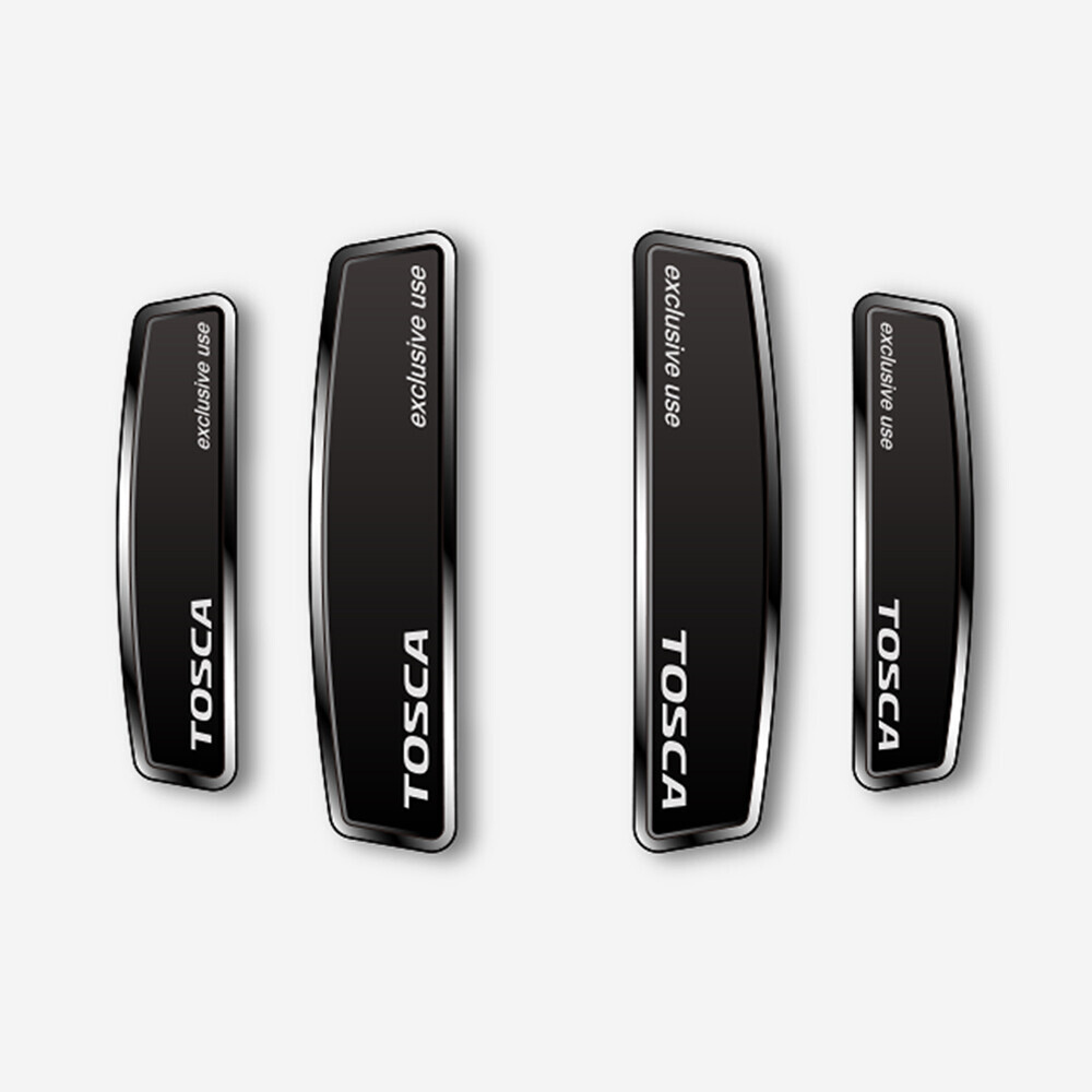 블랙 쉴드 엠블럼 도어가드 토스카