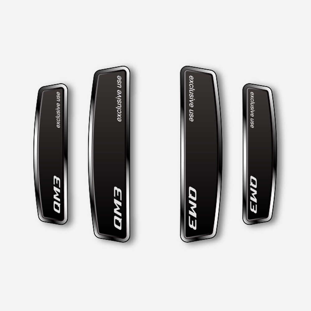 블랙 쉴드 엠블럼 도어가드 QM3