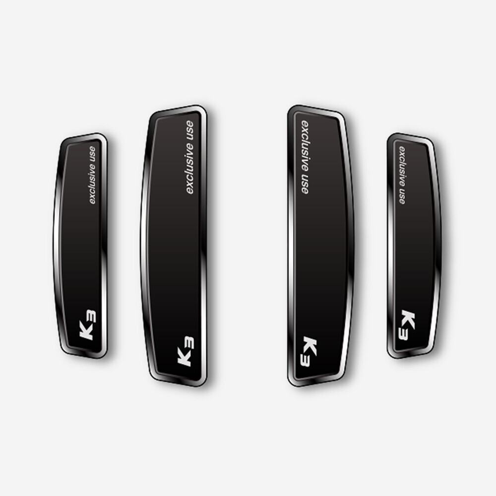 블랙 쉴드 엠블럼 도어가드 K3