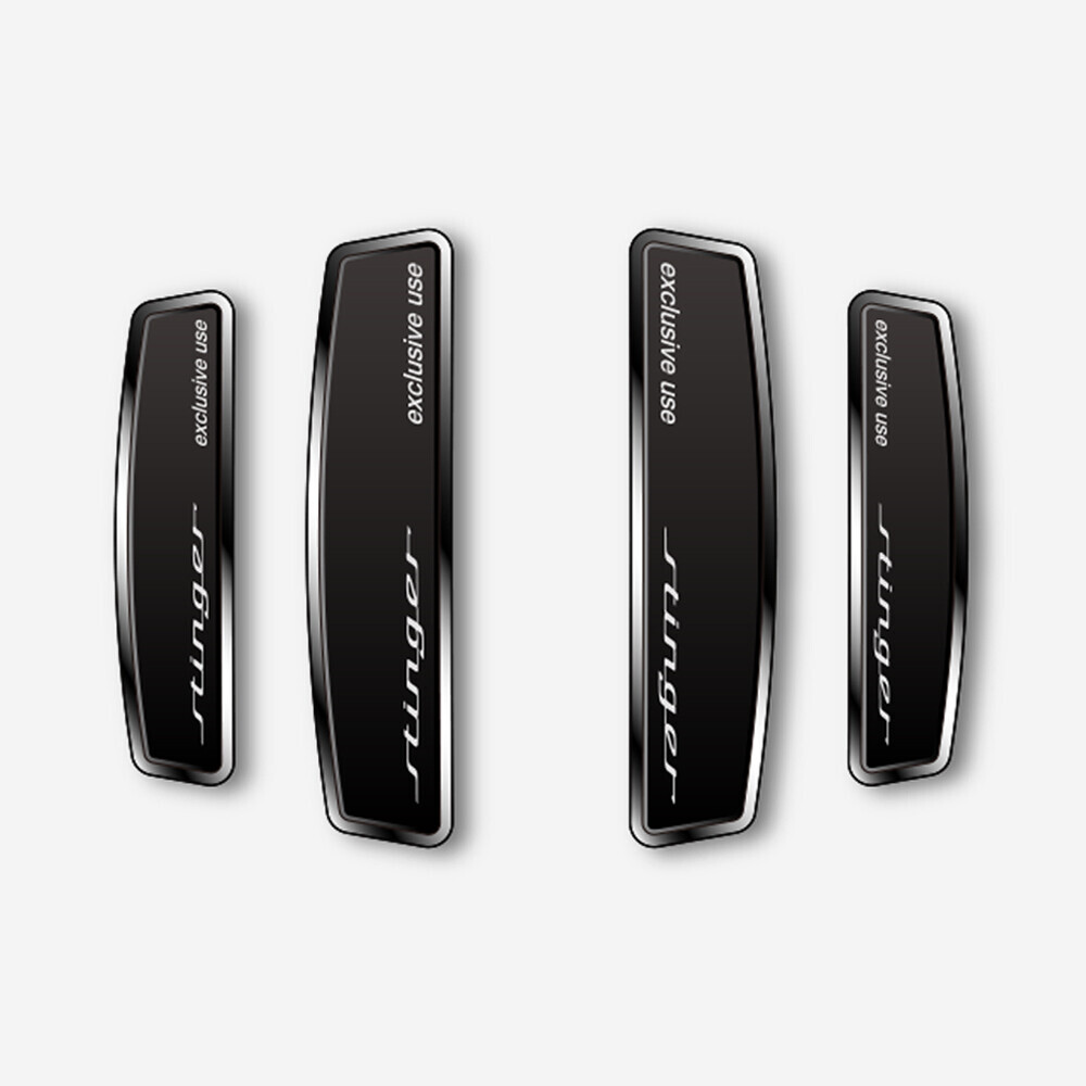 블랙 쉴드 엠블럼 도어가드 스팅어