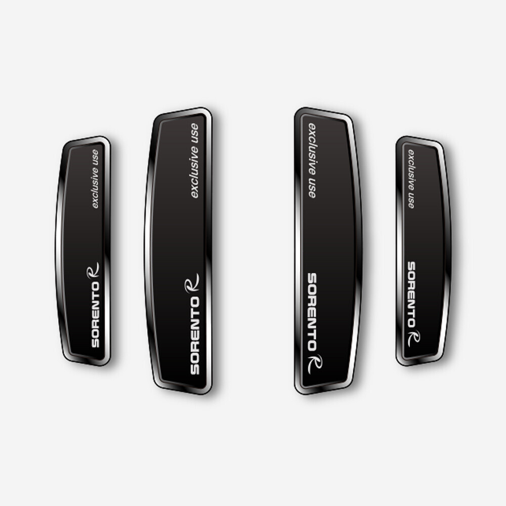 블랙 쉴드 엠블럼 도어가드 쏘렌토R