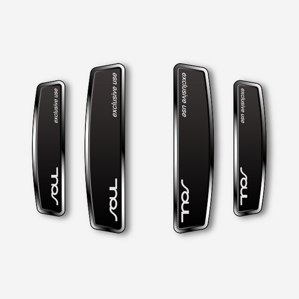 블랙 쉴드 엠블럼 도어가드 쏘울