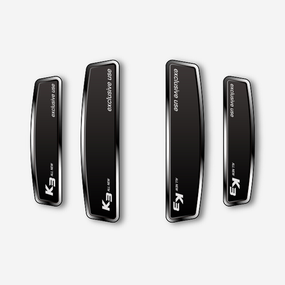 블랙 쉴드 엠블럼 도어가드 올뉴K3