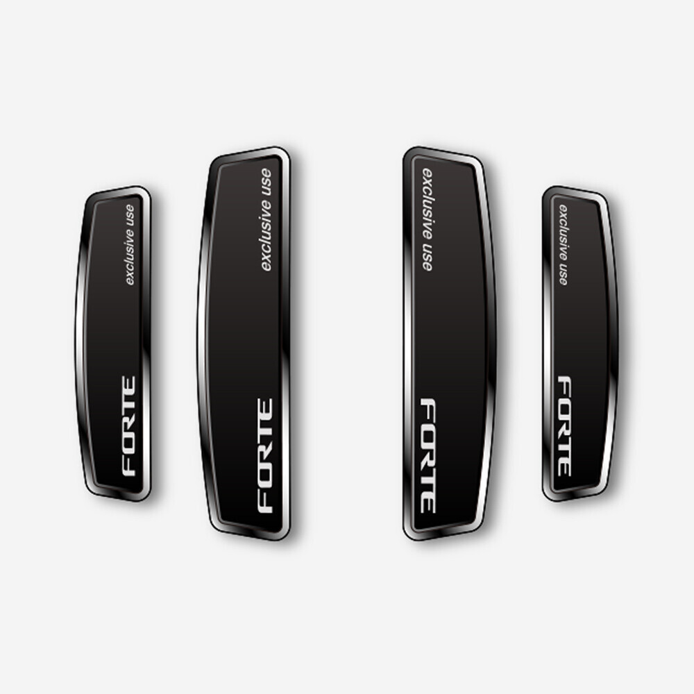 블랙 쉴드 엠블럼 도어가드 포르테