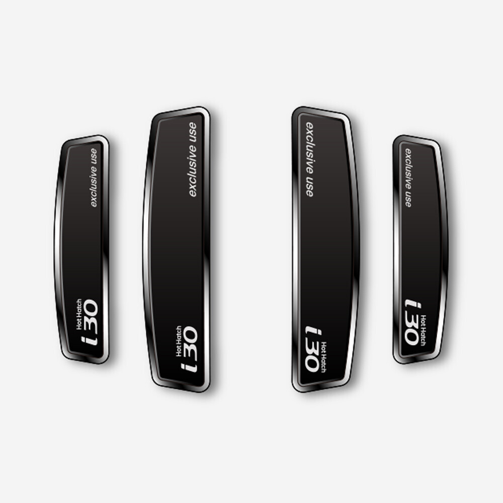 블랙 쉴드 엠블럼 도어가드 i30