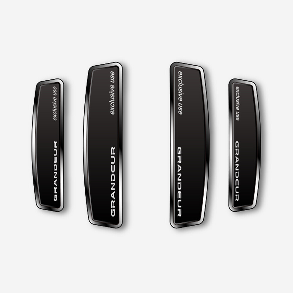 블랙 쉴드 엠블럼 도어가드 그랜저