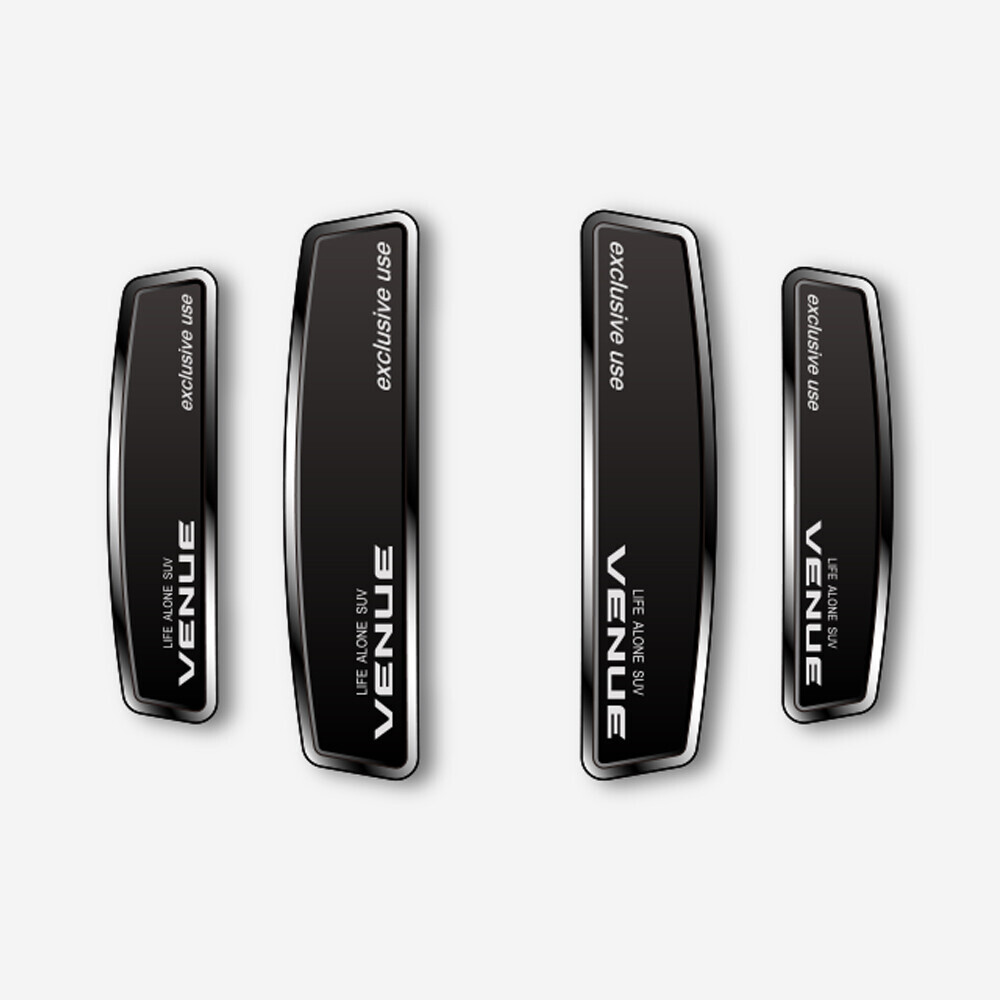 블랙 쉴드 엠블럼 도어가드 베뉴