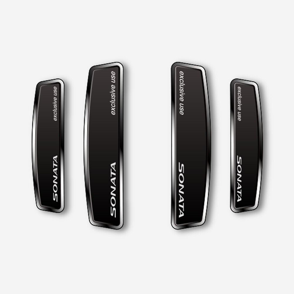 블랙 쉴드 엠블럼 도어가드 쏘나타