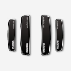 블랙 쉴드 엠블럼 도어가드 마쯔다