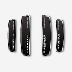 블랙 쉴드 엠블럼 도어가드 렉스턴스포츠