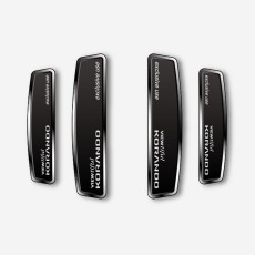 블랙 쉴드 엠블럼 도어가드 뷰티풀 코란도