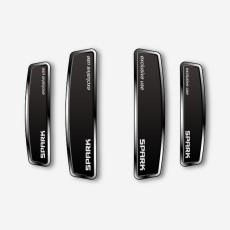 블랙 쉴드 엠블럼 도어가드 스파크