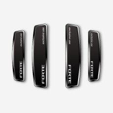 블랙 쉴드 엠블럼 도어가드 포르테