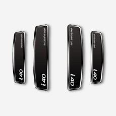 블랙 쉴드 엠블럼 도어가드 i40