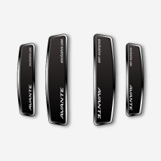 블랙 쉴드 엠블럼 도어가드 아반떼