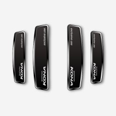 블랙 쉴드 엠블럼 도어가드 코나