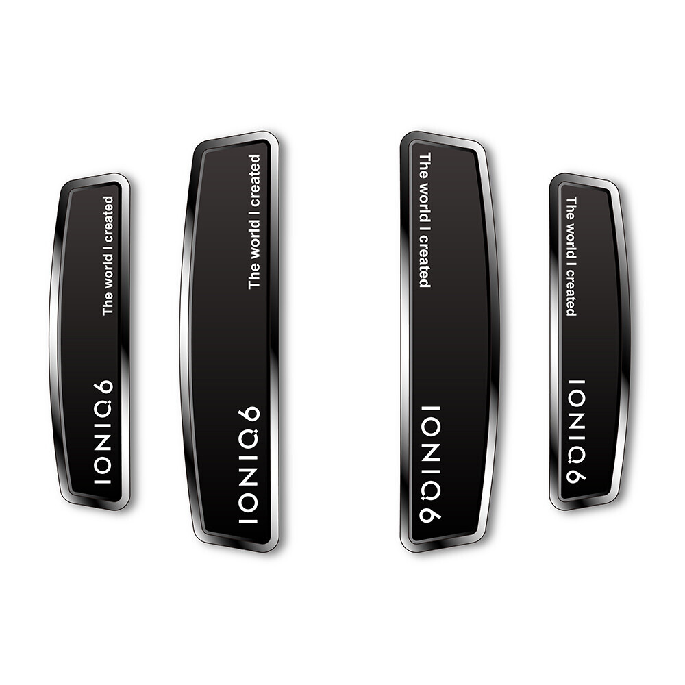 블랙 쉴드 엠블럼 도어가드 아이오닉6