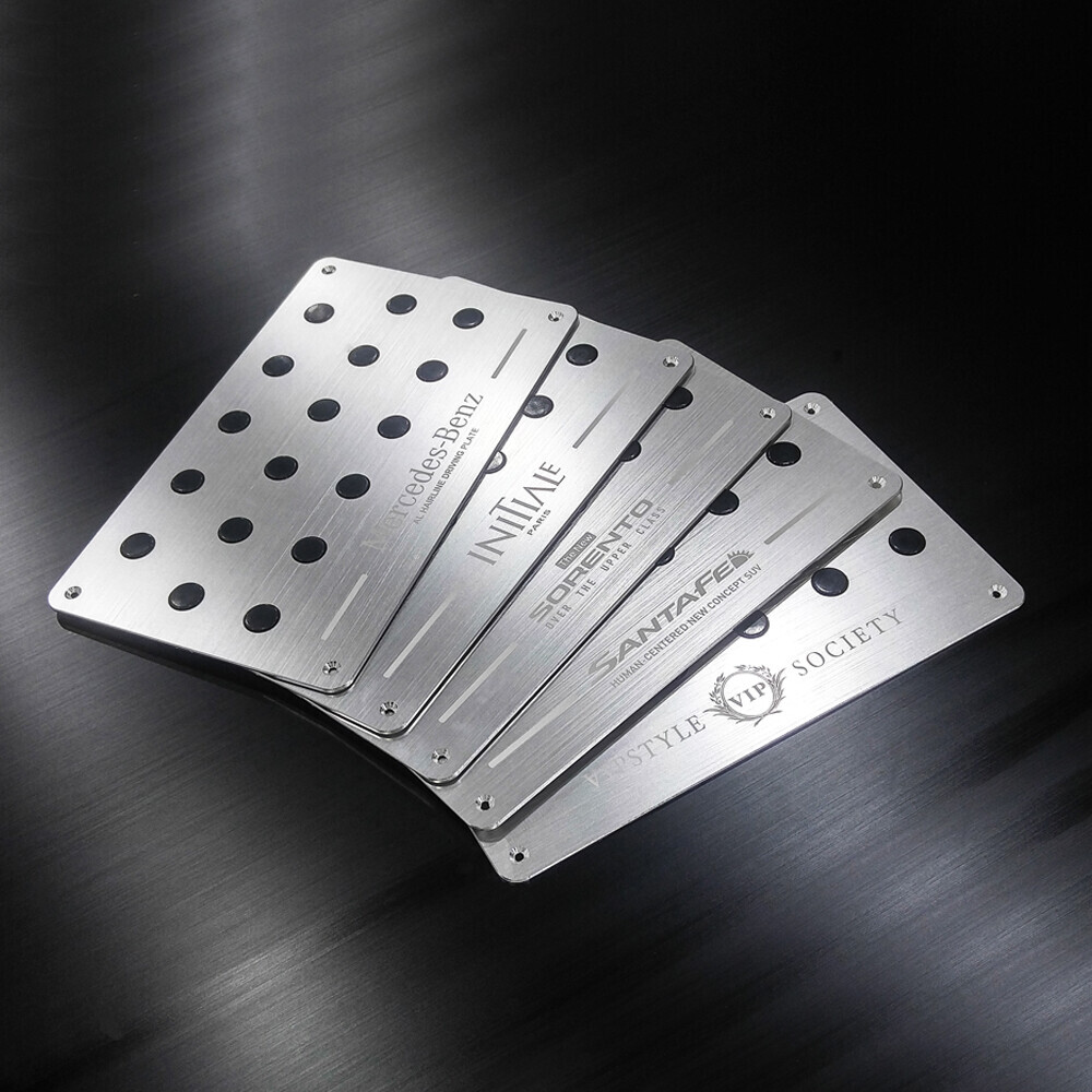 드라이빙 플레이트 셀토스 실버