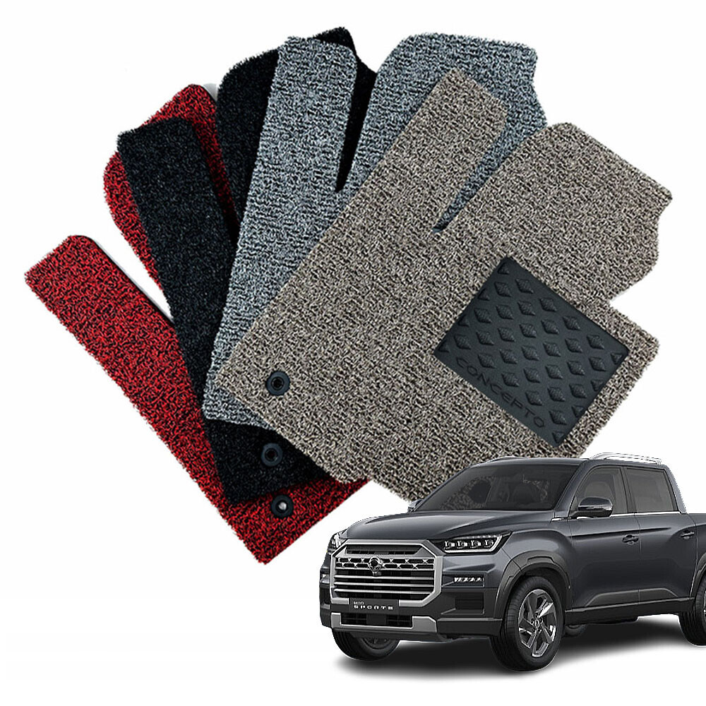 컨셉토디자인 확장형 코일매트 렉스턴 스포츠 (2018~) 1열2열 세트