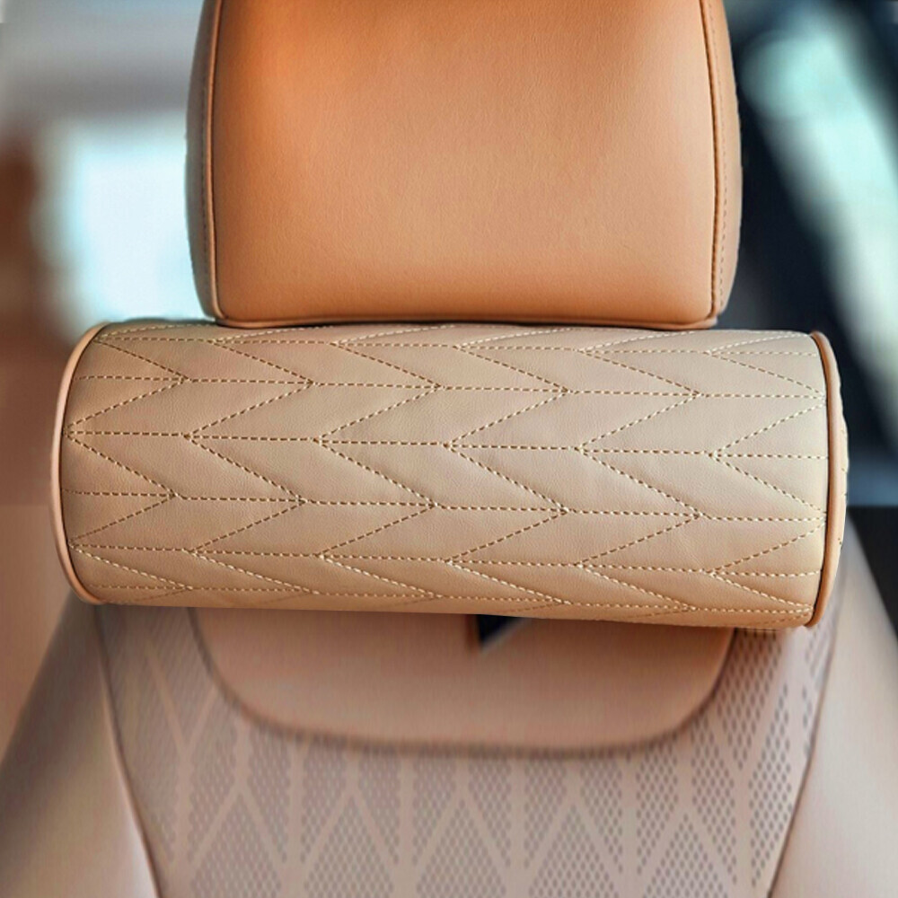 레버 차량용 메모리폼 헤드레스트 목쿠션 1P