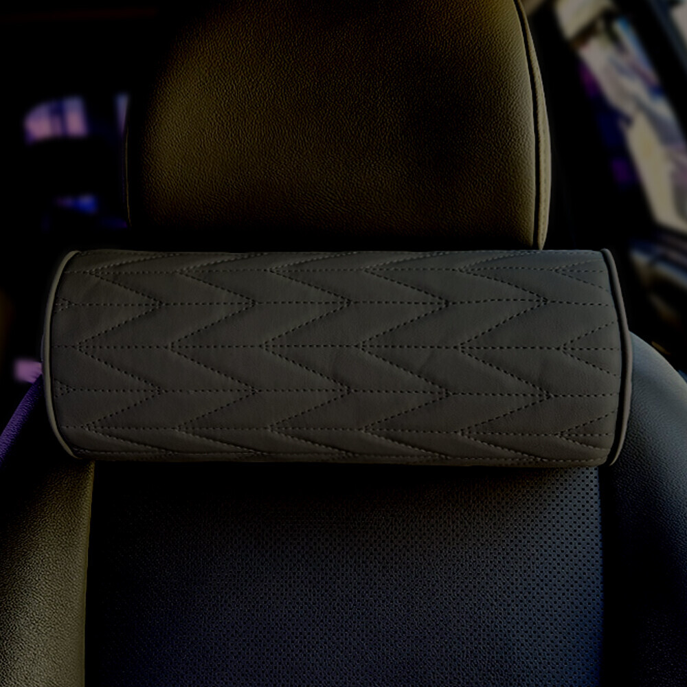 레버 차량용 메모리폼 헤드레스트 목쿠션 1P