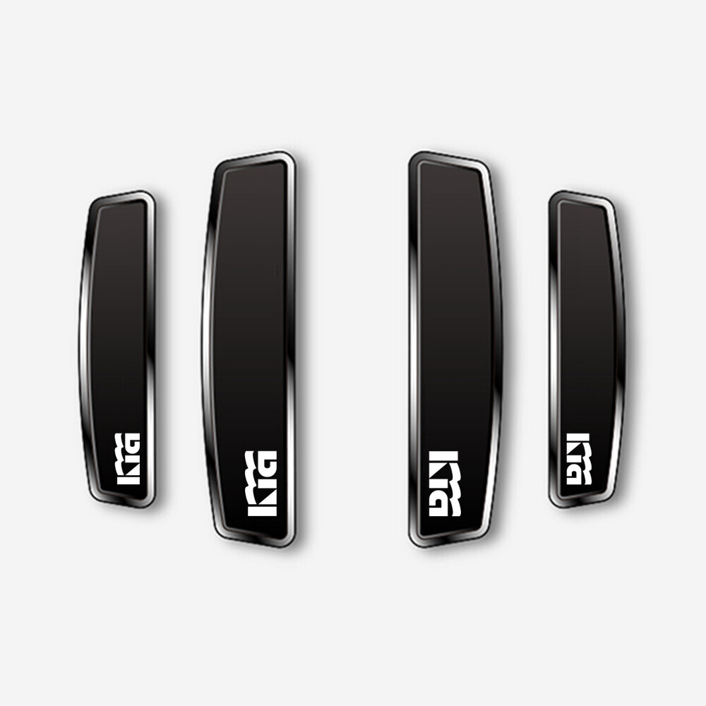 블랙 쉴드 엠블럼 도어가드 기아 레트로 로고