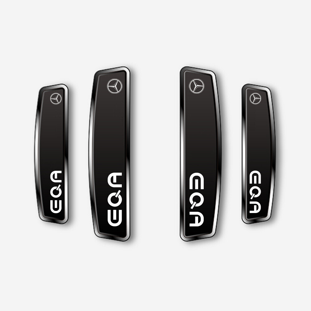 블랙 쉴드 엠블럼 도어가드 벤츠 전기차 EQA