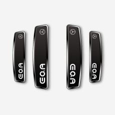 블랙 쉴드 엠블럼 도어가드 벤츠 전기차 EQA