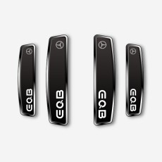 블랙 쉴드 엠블럼 도어가드 벤츠 전기차 EQB