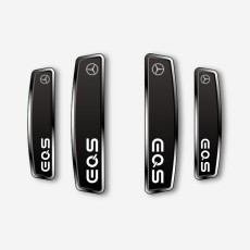 블랙 쉴드 엠블럼 도어가드 벤츠 전기차 EQS